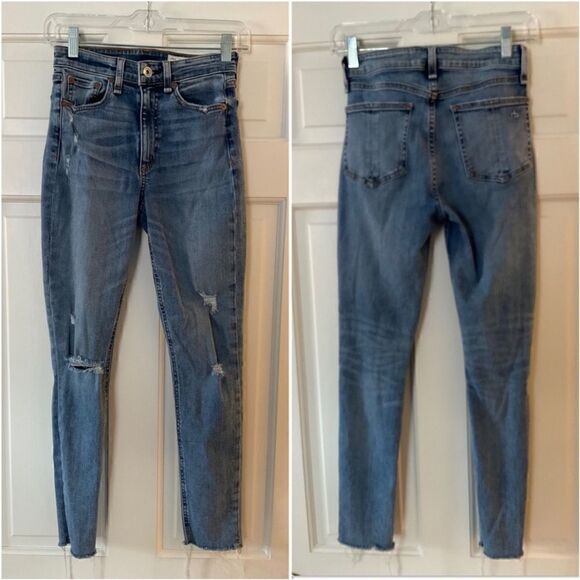 Rag & Bone Revolve Nina High Rise Ankle Skinny
Jeans in Horizon - Picture 8 of 16